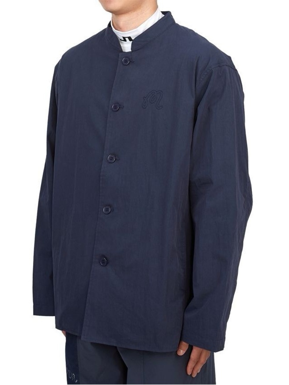 NWT Malbon Golf Nylon Band Collar Jacket a indigo Blue Men’s Large
